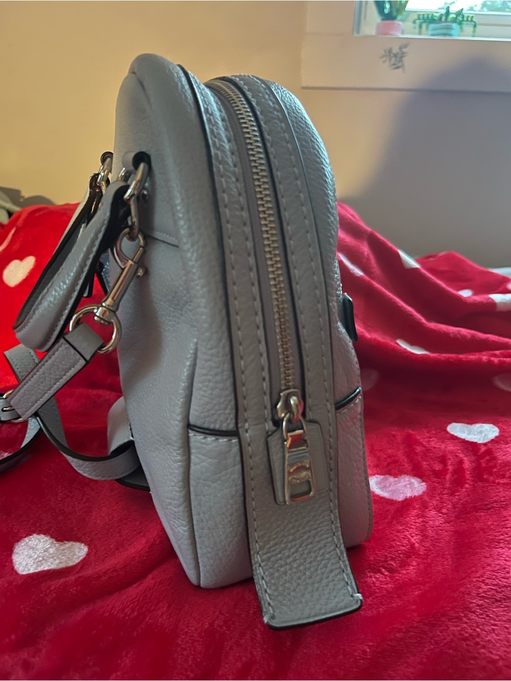 Coach New York - Andi Pebble Leather Convertible Mini Backpack in Light Blue - Picture 5 of 12